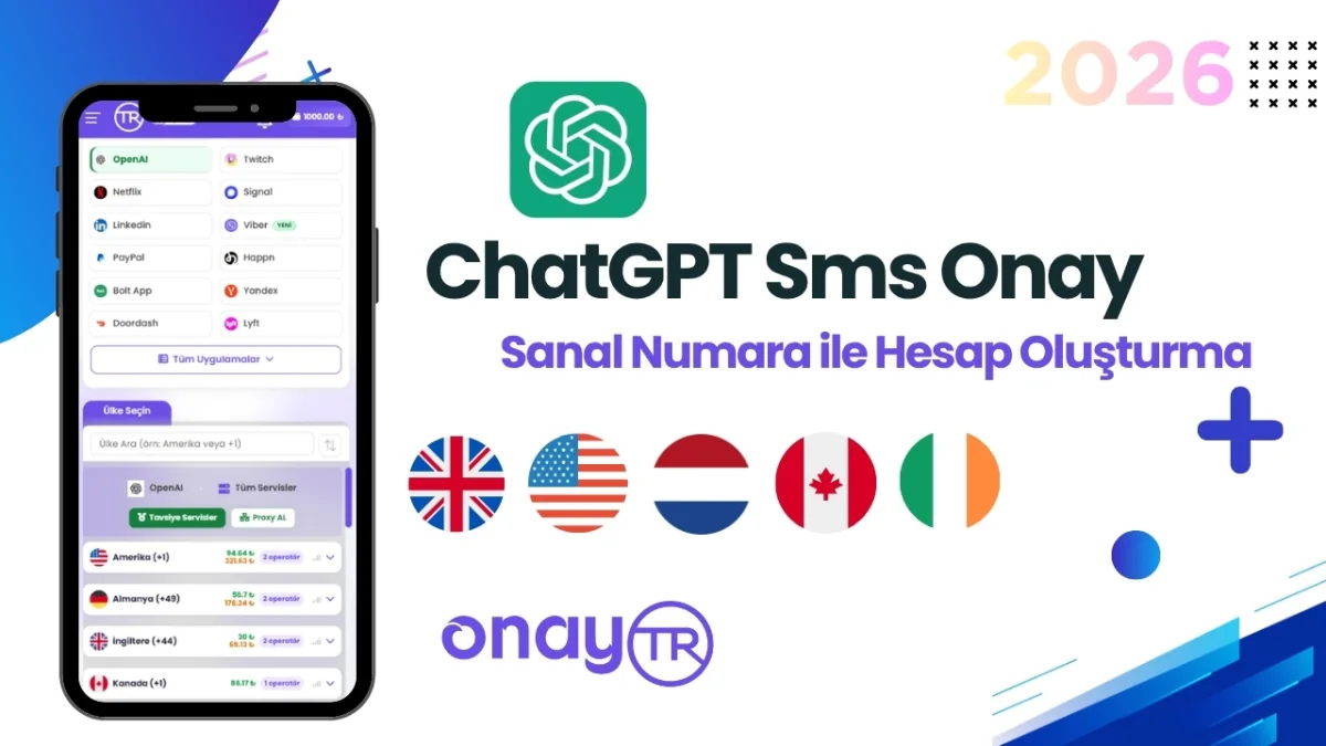 ChatGPT SMS Onay Rehberi: Sanal Numara ile Hesap Oluşturma