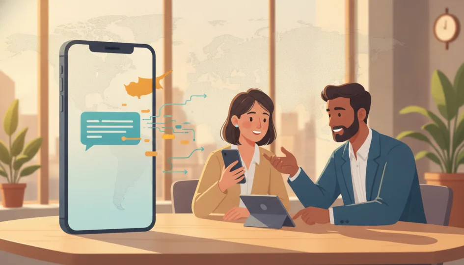 Kıbrıs sanal numara ile SMS onayı alan bir akıllı telefon ekranı
