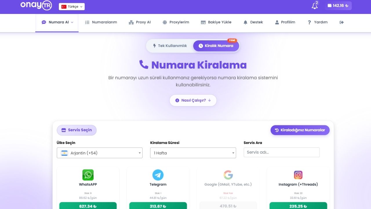 numara kiralama nedir