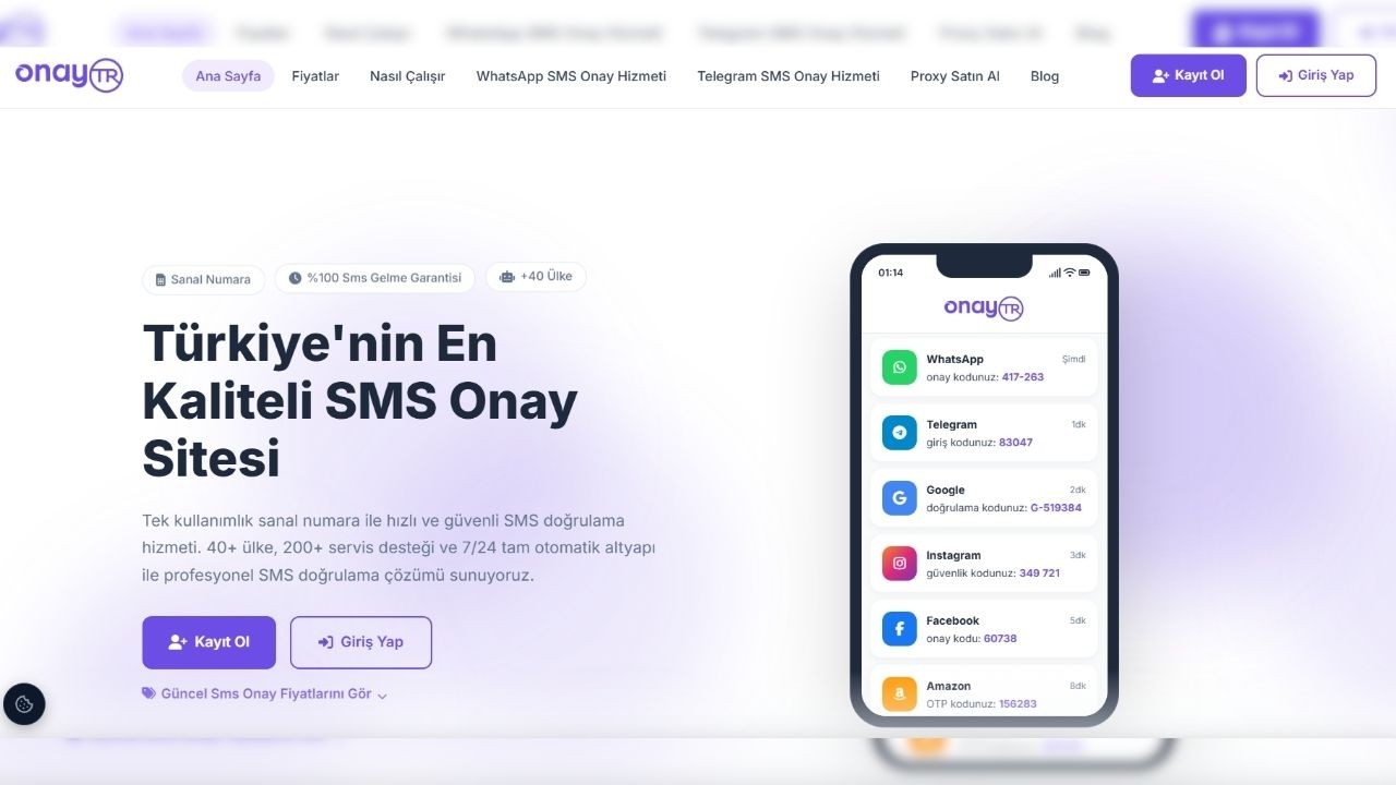 OnayTR: Türkiye’nin Köklü SMS Onay Hizmeti