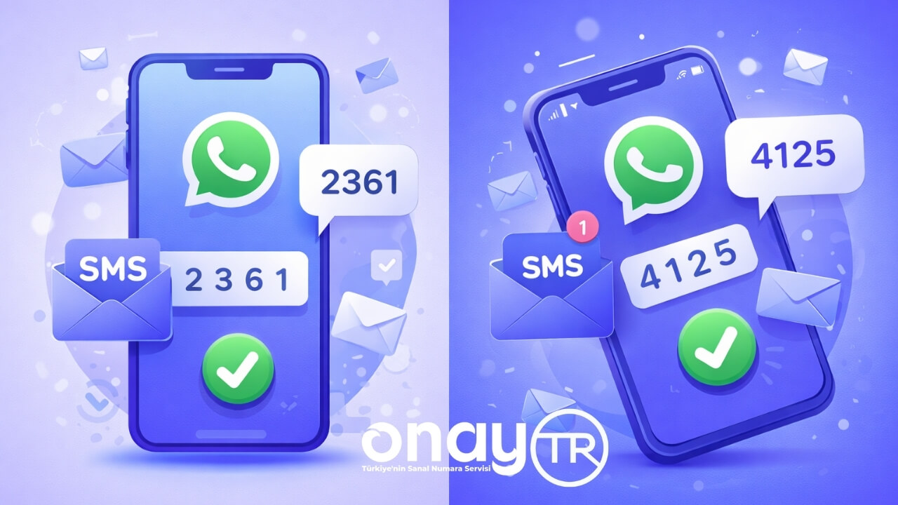 WhatsApp numara alma sürecinde SMS onay ile hesap doğrulama