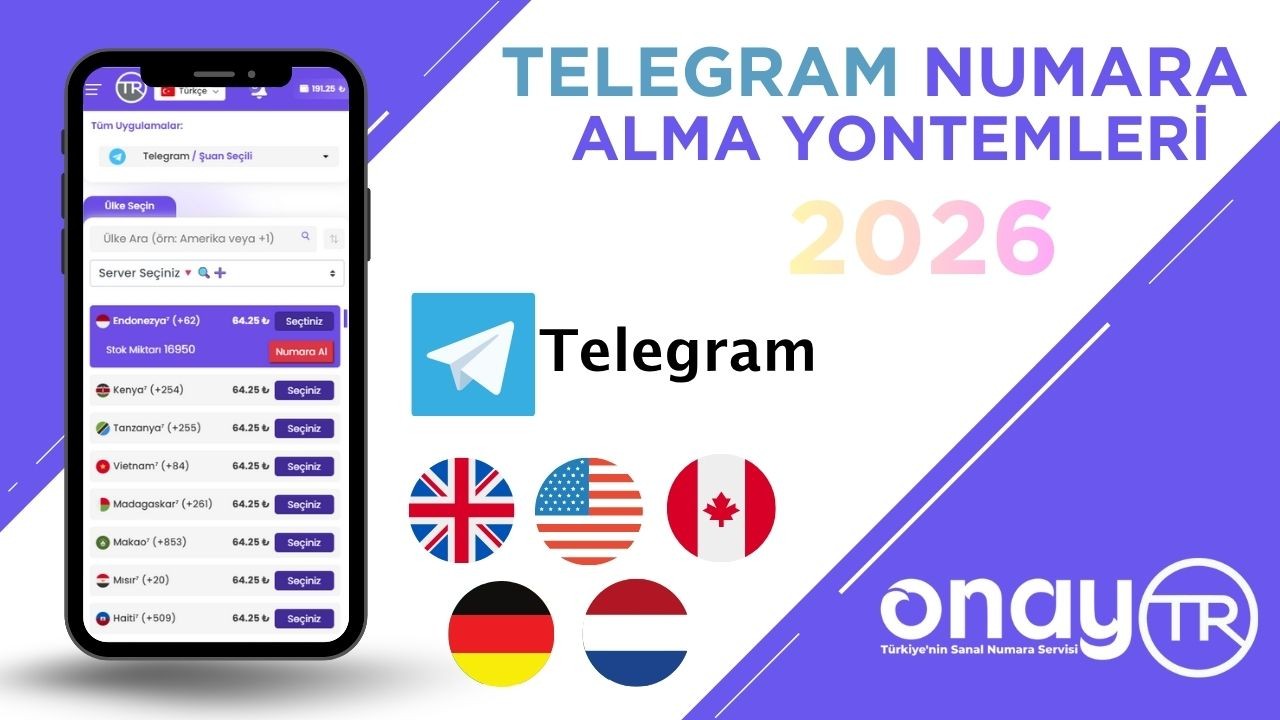 Telegram SMS Onay Nasıl Alınır? Sanal Numara ile Hesap Açma