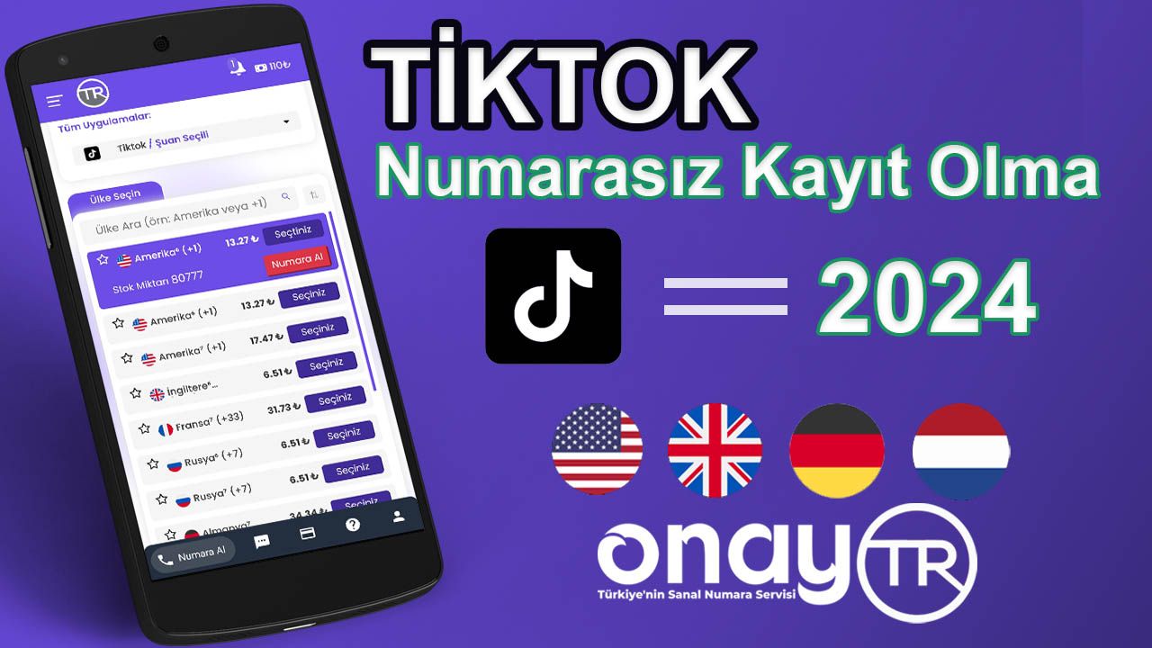 Tiktok Numarasız Kayıt 2024