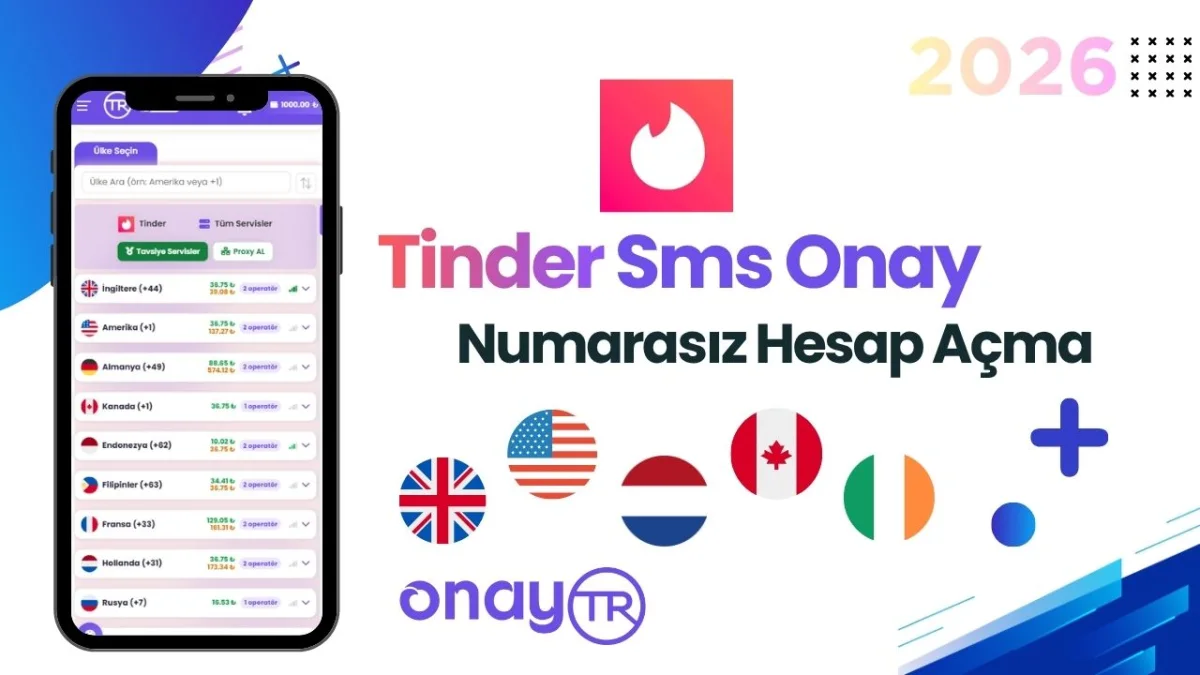 Tinder SMS Onayı ve Numarasız Hesap Açma: Sanal Numara Rehberi